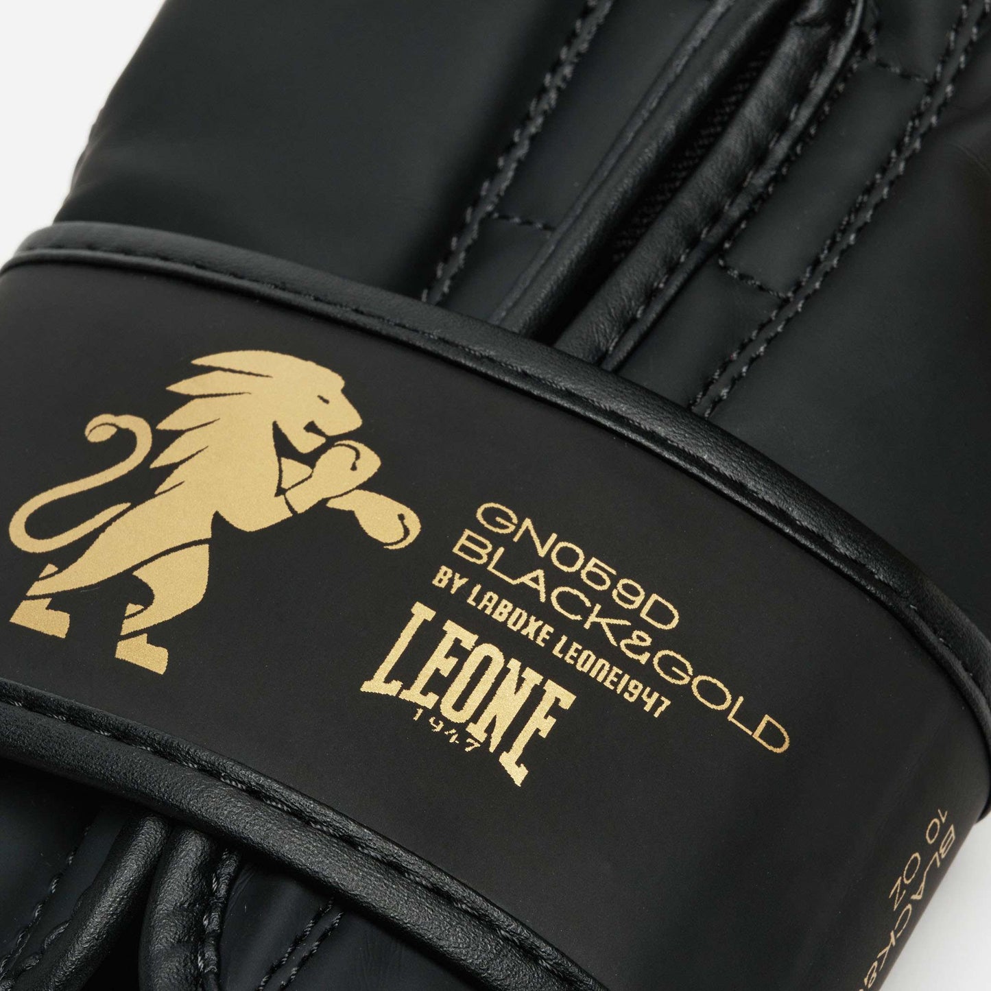Leone 1947 Boxhandschuhe GN059D, schwarz-gold
