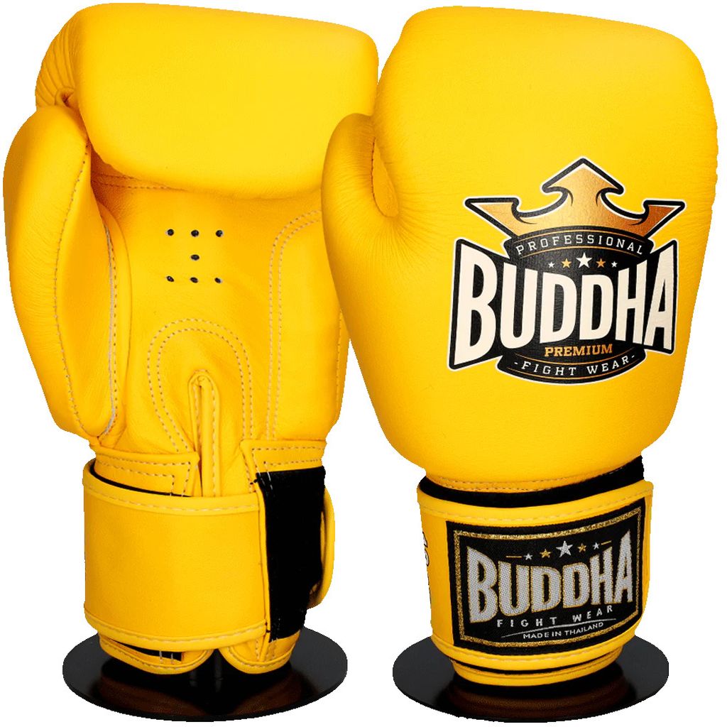Buddha Fight Wear Boxhandschuhe Thailand, gelb