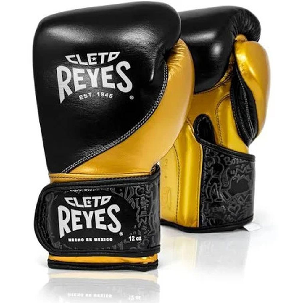 Cleto Reyes Boxhandschuhe High Precision, schwarz-golden