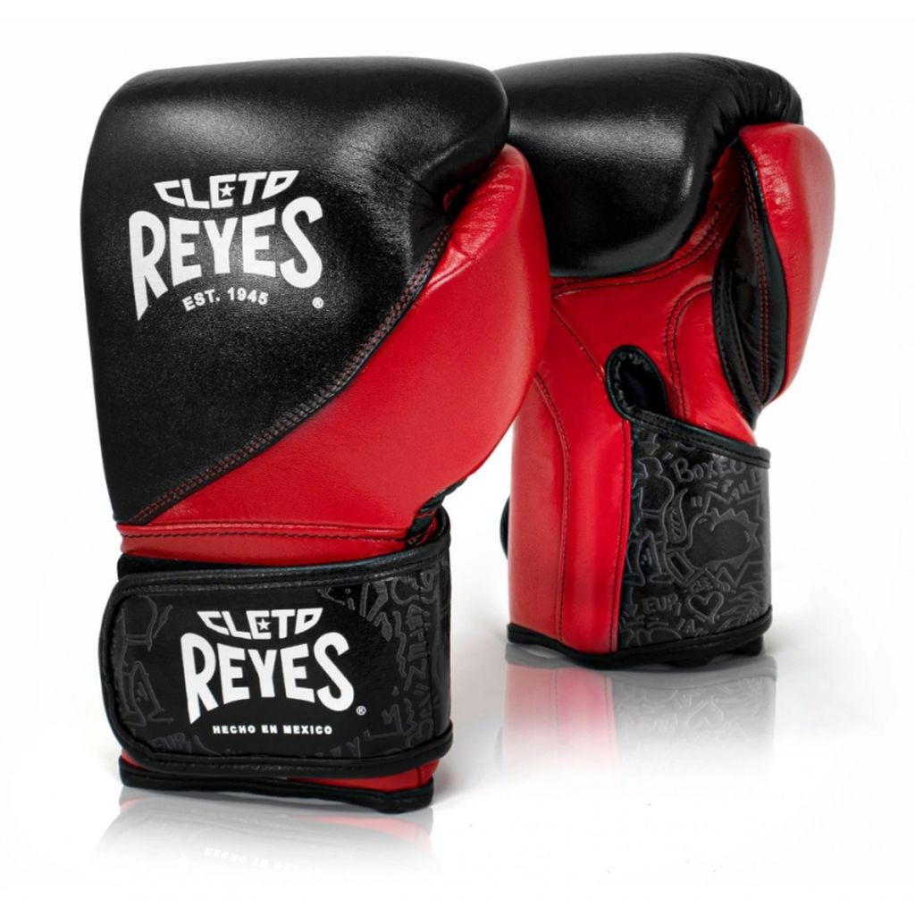 Cleto Reyes Boxhandschuhe High Precision, schwarz-rot