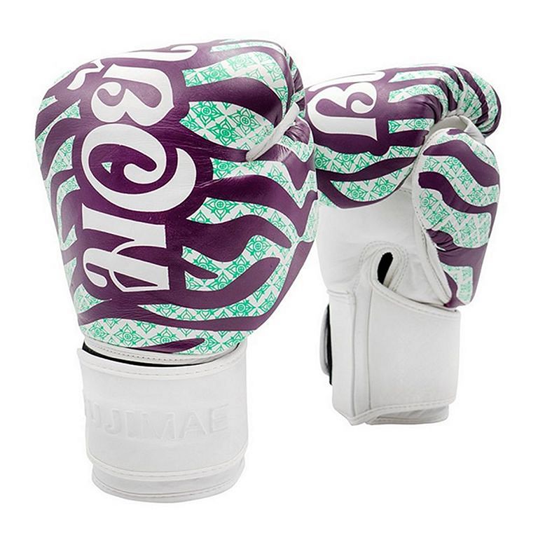 FUJIMAE Boxhandschuhe Sakyant 2 Leather, weiss-lila