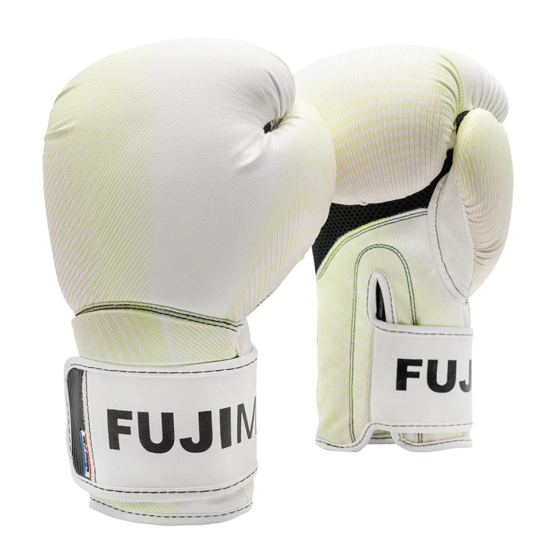 FUJIMAE Boxhandschuhe Advantage Primeskin 2, weiss-gelb