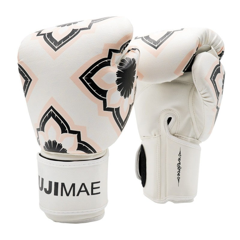 FUJIMAE Boxhandschuhe SakYant Primeskin 2, weiss-rosa