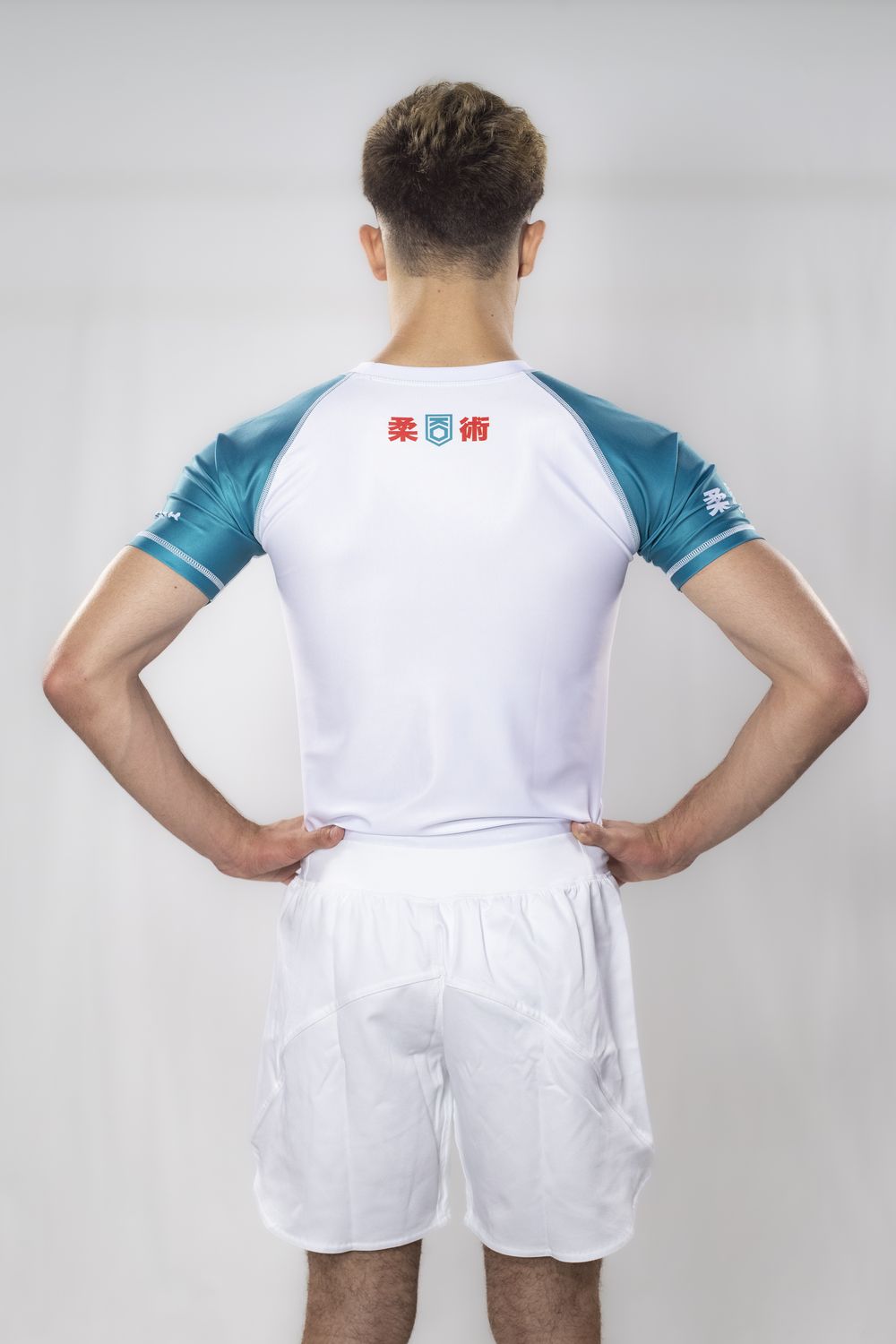 KOARENA Rashguard SS Fast, weiss-grün