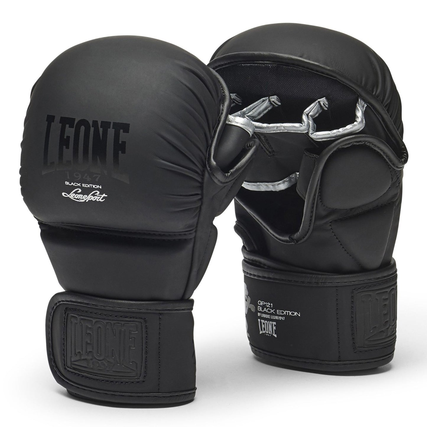 Leone 1947 MMA Sparring Handschuhe Black Edition, schwarz