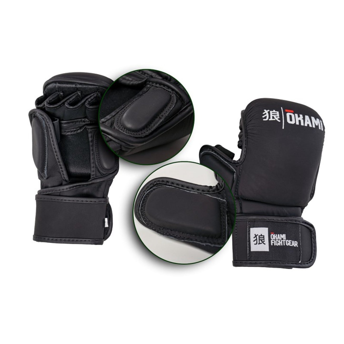 Okami MMA Sparring Handschuhe Hi Pro, schwarz