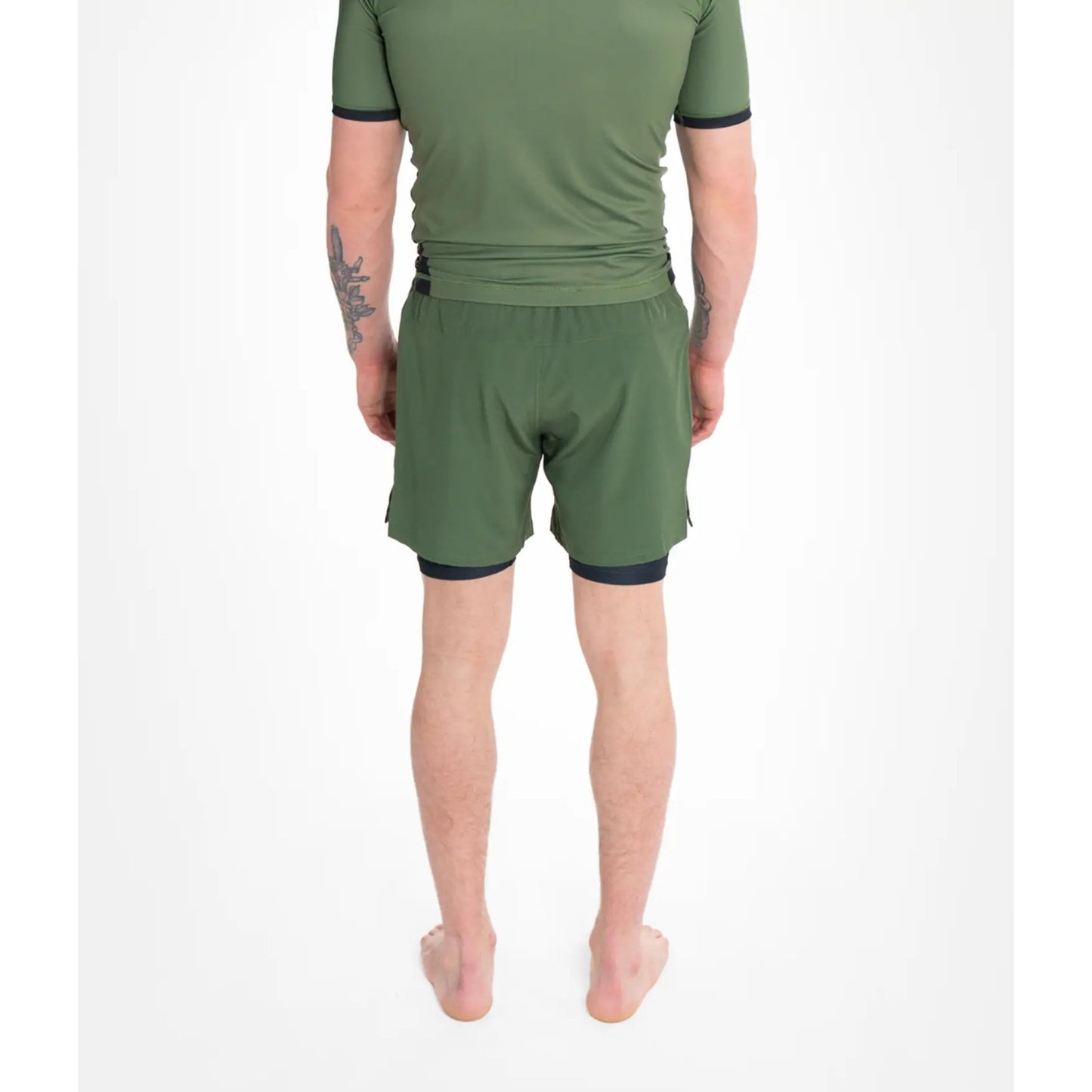 Progress Jiu Jitsu Fight Shorts Academy Plus Hybrid, grun