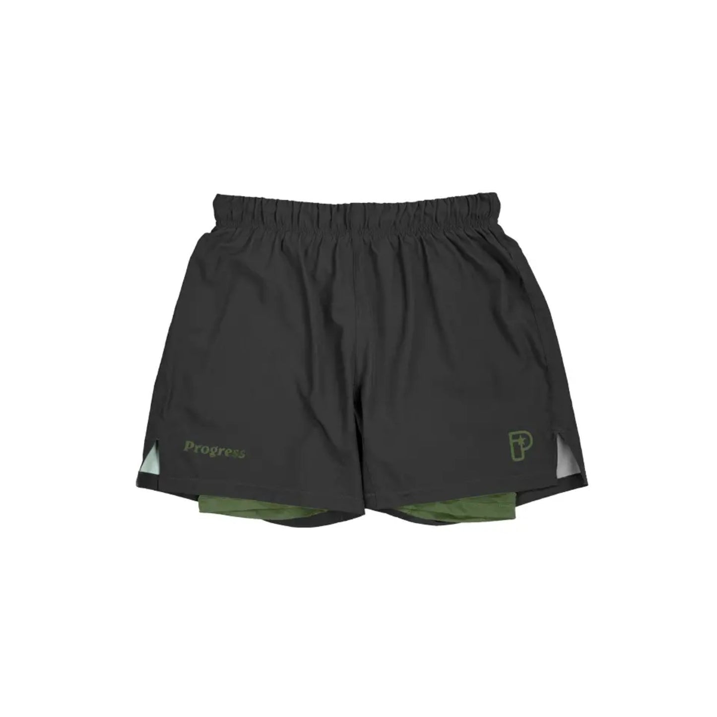 Progress Jiu Jitsu Fight Shorts Academy Plus Hybrid, schwarz-grun