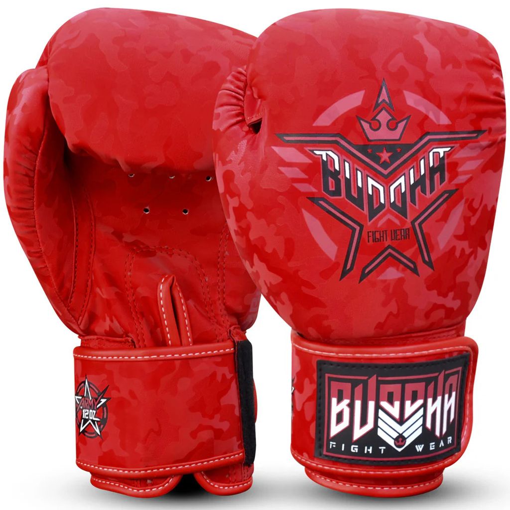 Buddha Boxhandschuhe Army, rot