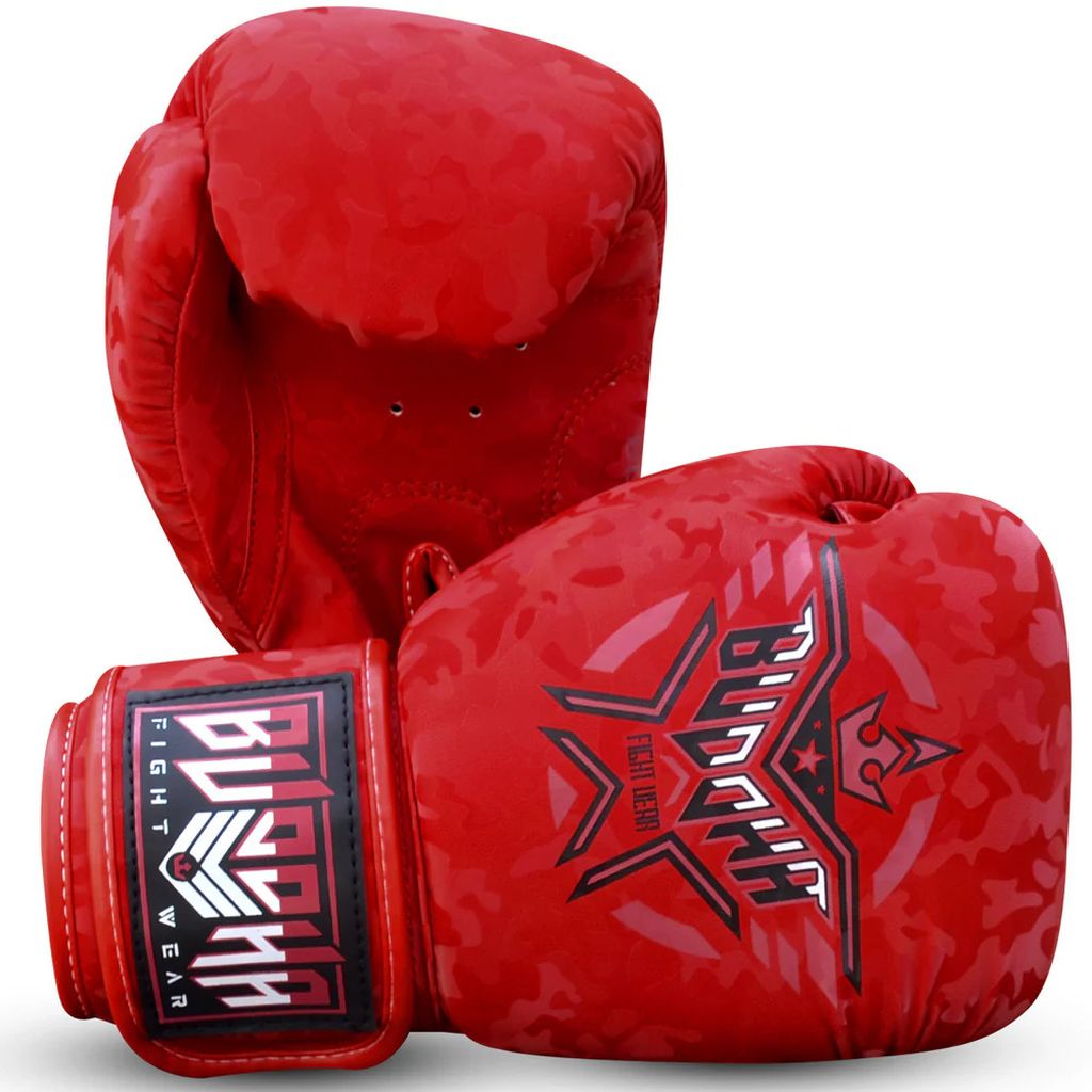 Buddha Boxhandschuhe Army, rot
