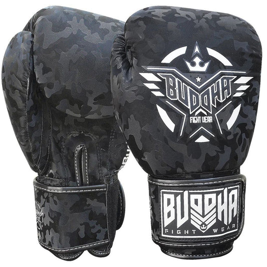 Buddha Boxhandschuhe Army, schwarz
