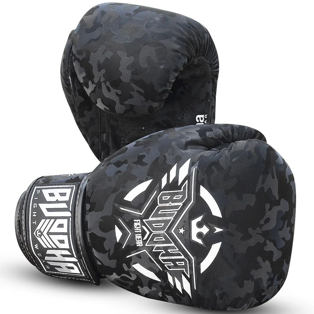 Buddha Boxhandschuhe Army, schwarz