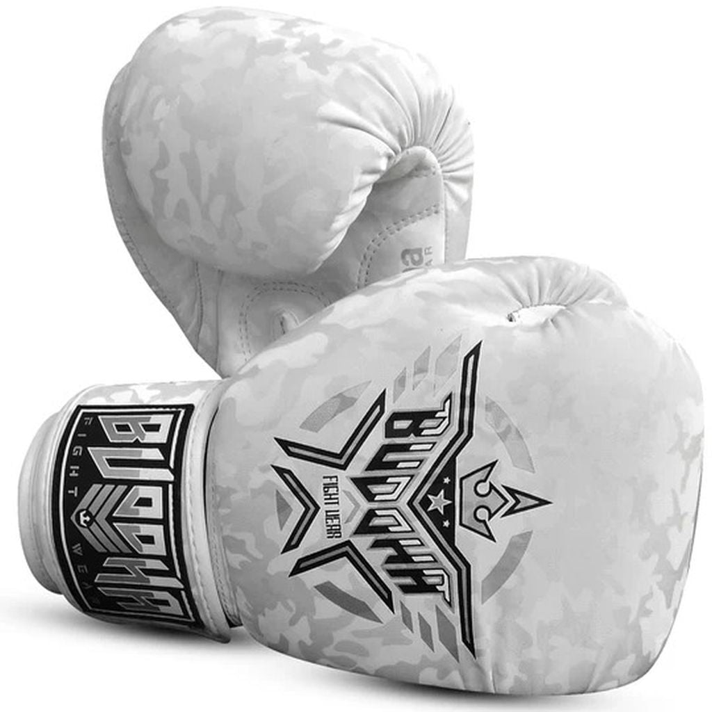 Buddha Boxhandschuhe Army, weiss