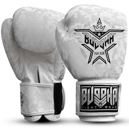 Buddha Boxhandschuhe Army, weiss