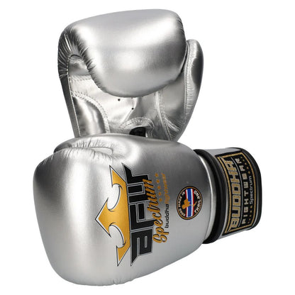 Buddha Boxhandschuhe Spectrum Metallic Thailand, silber