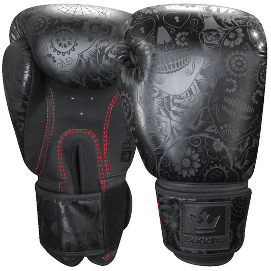 Buddha Fight Wear Boxhandschuhe Mexican, schwarz-schwarz