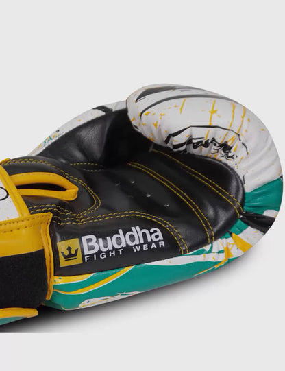 Buddha Fight Wear Boxhandschuhe Creepy, gruen-gelb
