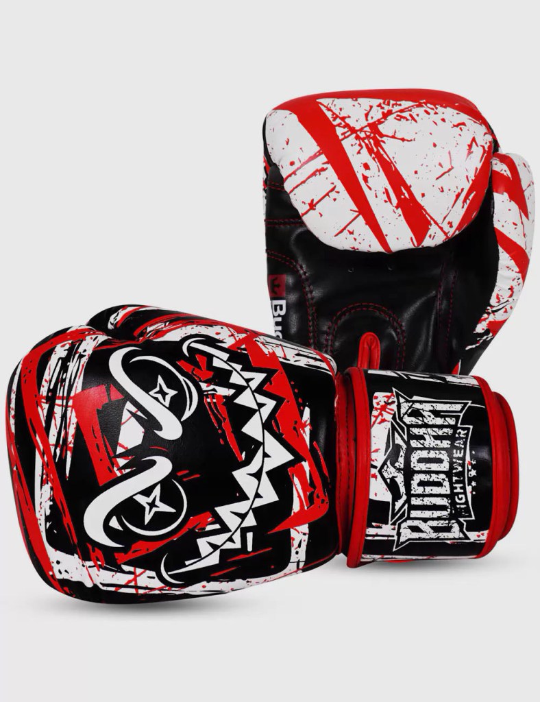 Buddha Fight Wear Boxhandschuhe Creepy, rot-schwarz