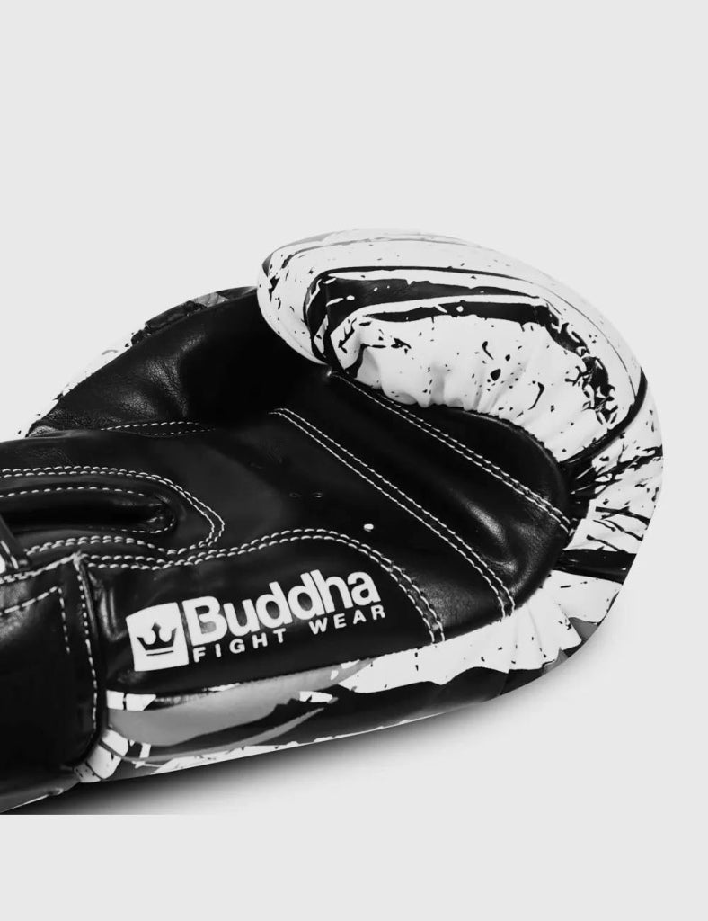 Buddha Fight Wear Boxhandschuhe Creepy, weiss-schwarz