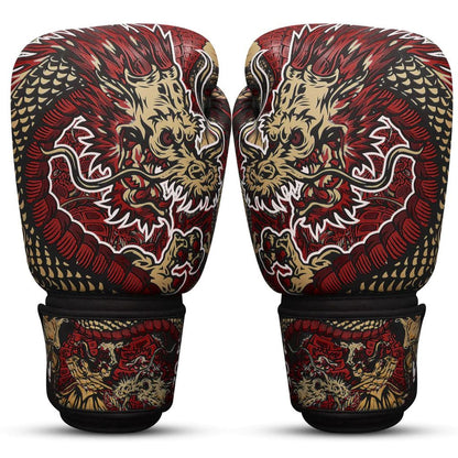 Buddha Fight Wear Boxhandschuhe Fantasy Dragon, rot