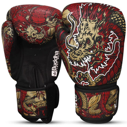 Buddha Fight Wear Boxhandschuhe Fantasy Dragon, rot