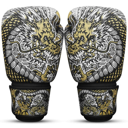 Buddha Fight Wear Boxhandschuhe Fantasy Dragon, weiss