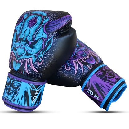 Buddha Boxhandschuhe Fantasy Luzbel Sonderedition, schwarz-lila