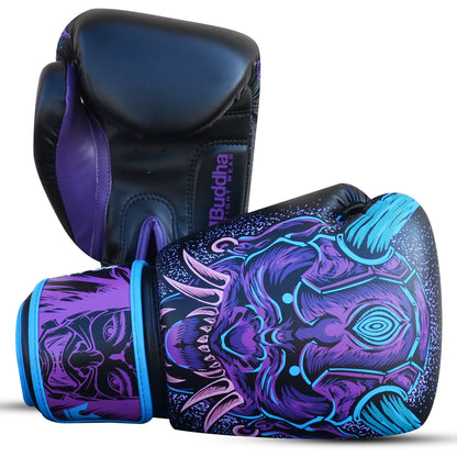 Buddha Boxhandschuhe Fantasy Luzbel Sonderedition, schwarz-lila