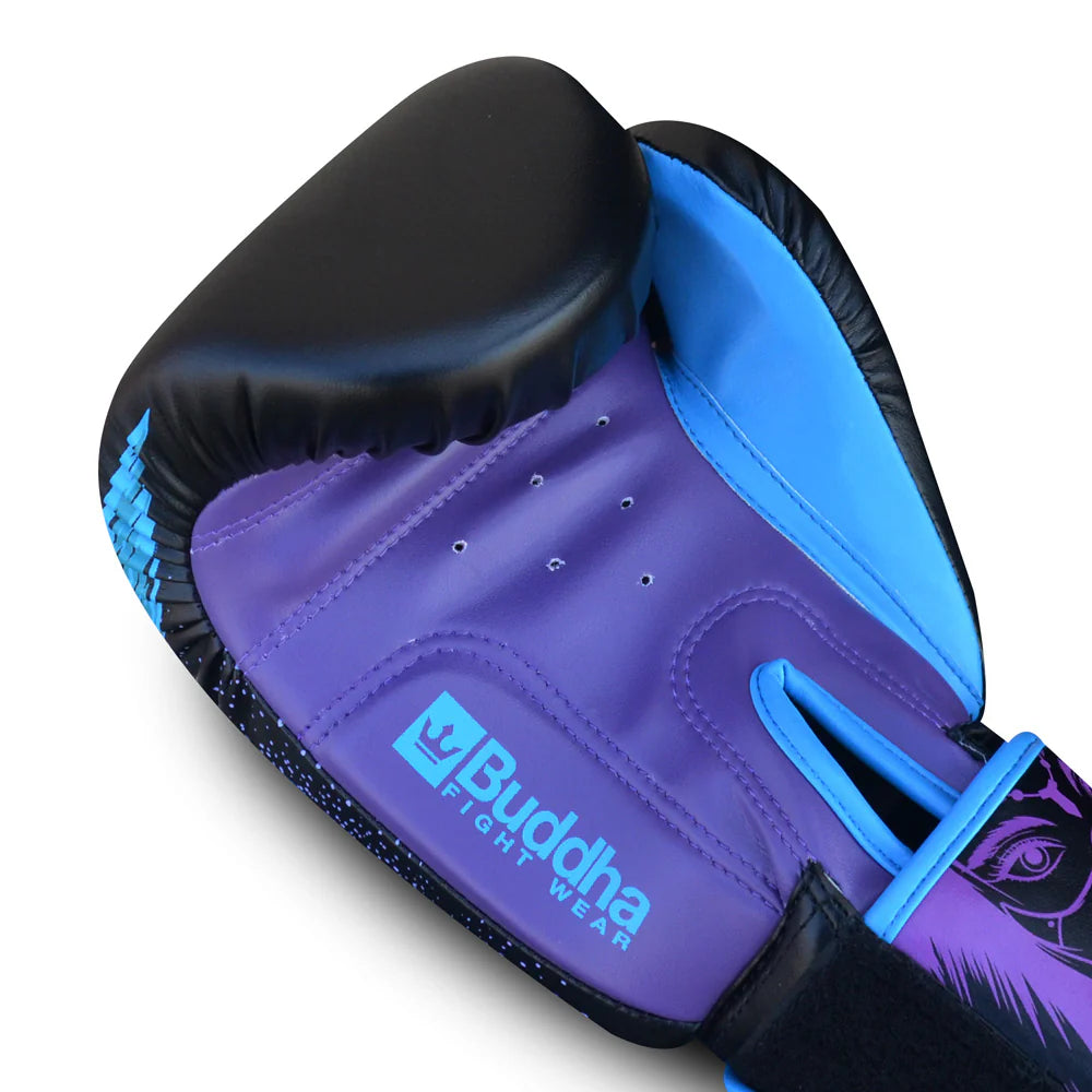 Buddha Boxhandschuhe Fantasy Luzbel Sonderedition, schwarz-lila