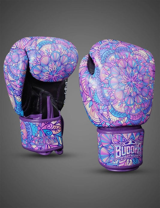 Buddha Fight Wear Boxhandschuhe Mandala, rosa-lila