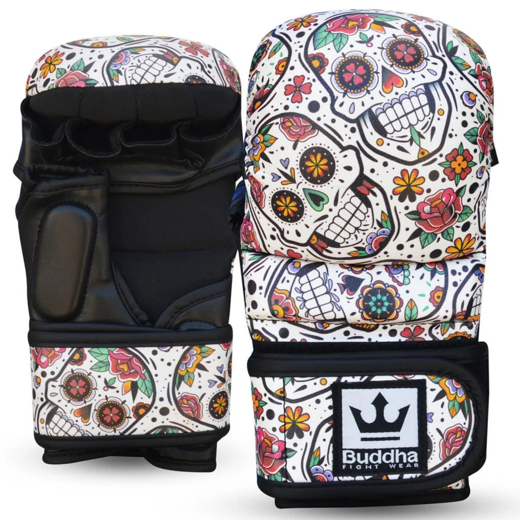 Buddha MMA Sparring Handschuhe Mexican, weiss