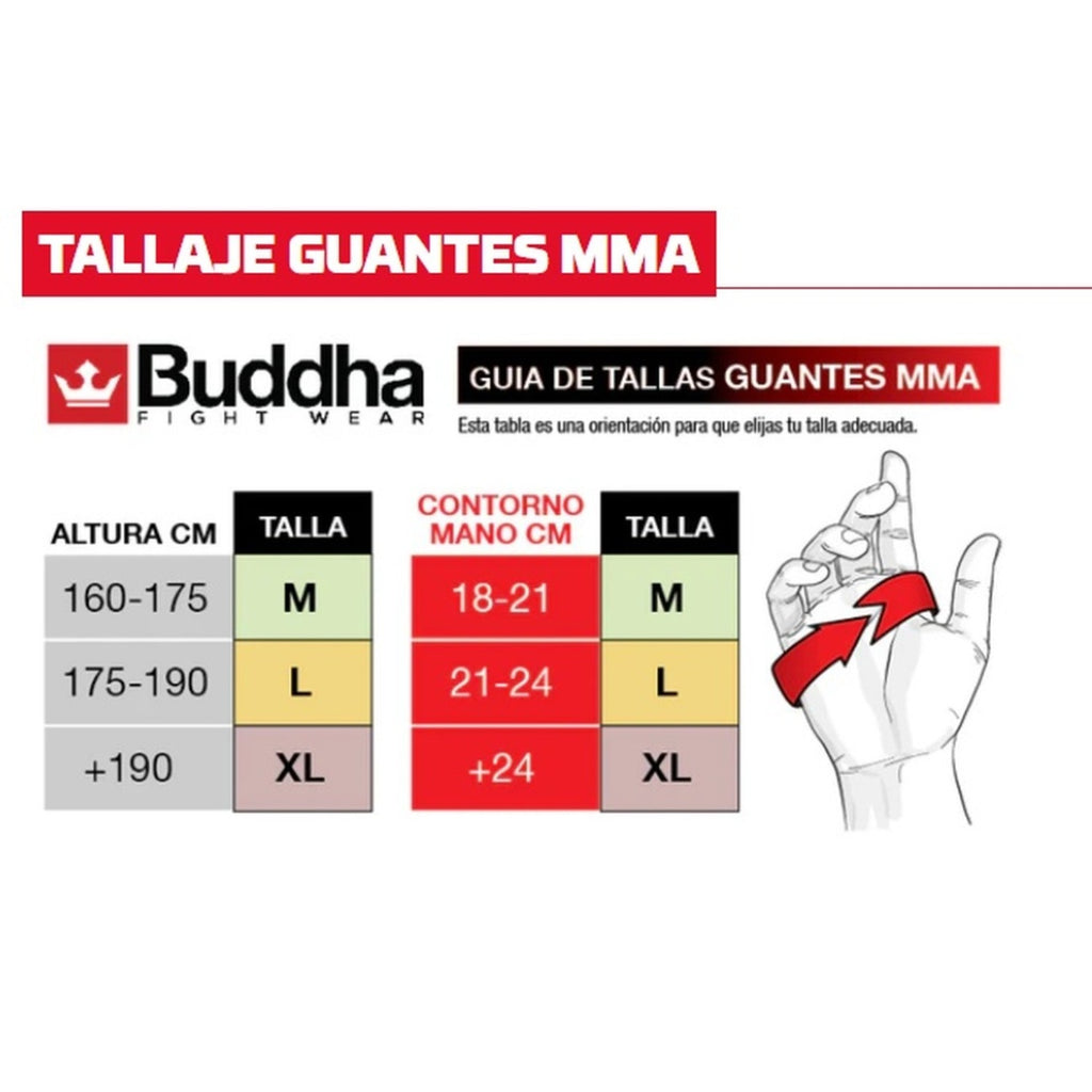 Buddha MMA Sparring Handschuhe Mexican, weiss