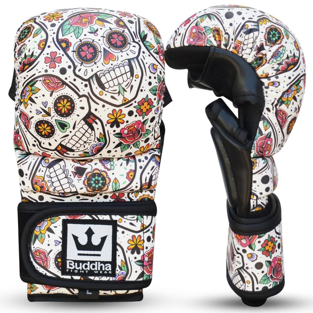 Buddha MMA Sparring Handschuhe Mexican, weiss