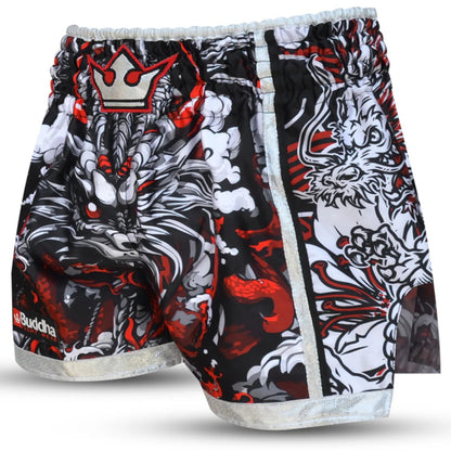 Buddha Muay Thai Shorts Dragon, rot