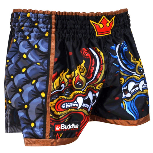 Buddha Muay Thai Shorts Snake, schwarz