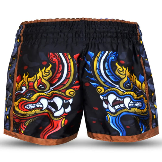 Buddha Muay Thai Shorts Snake, schwarz