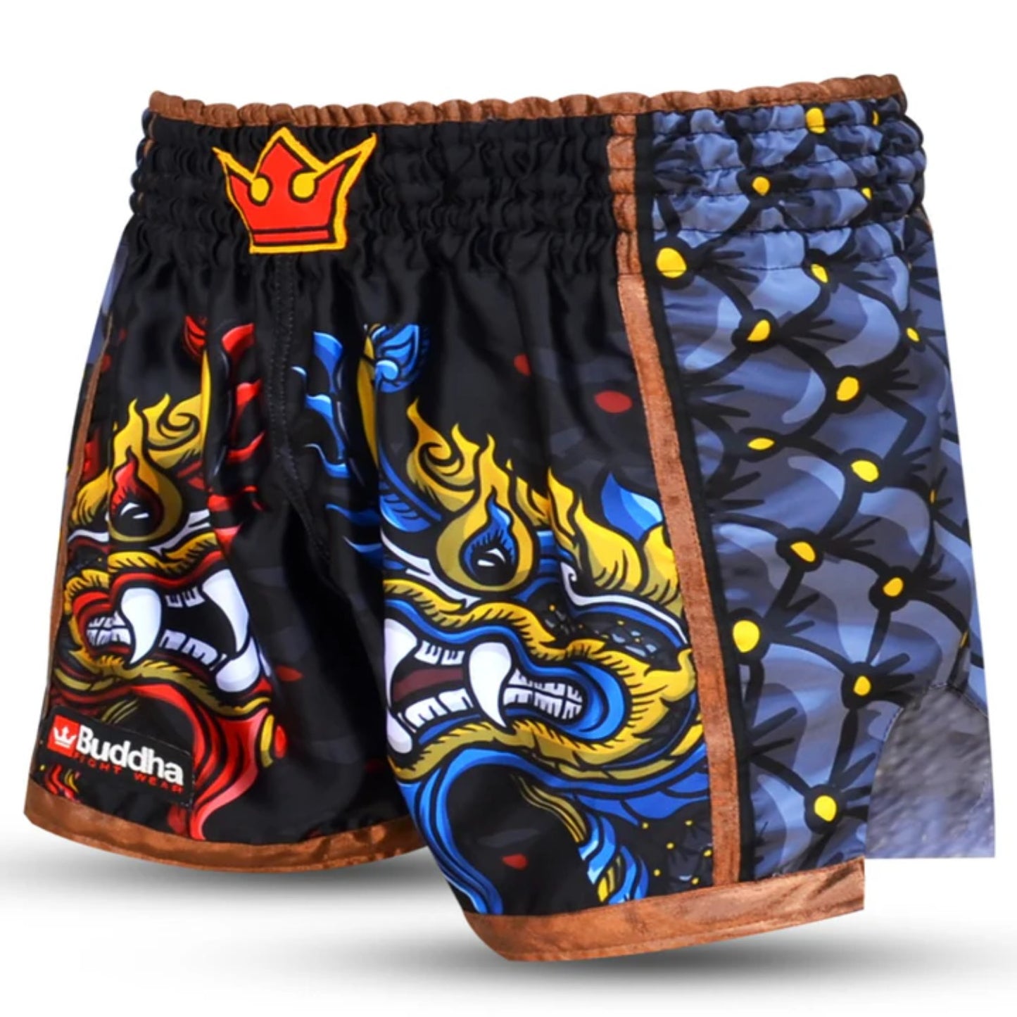 Buddha Muay Thai Shorts Snake, schwarz