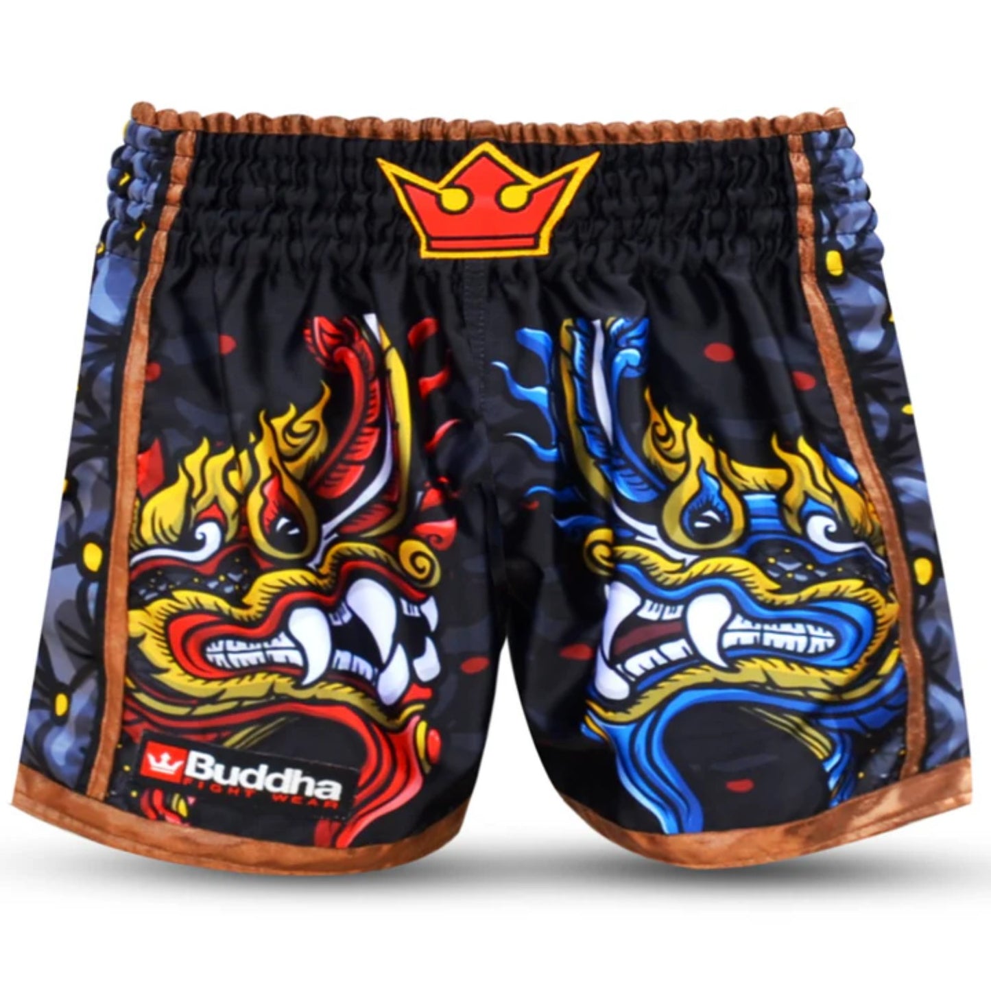 Buddha Muay Thai Shorts Snake, schwarz