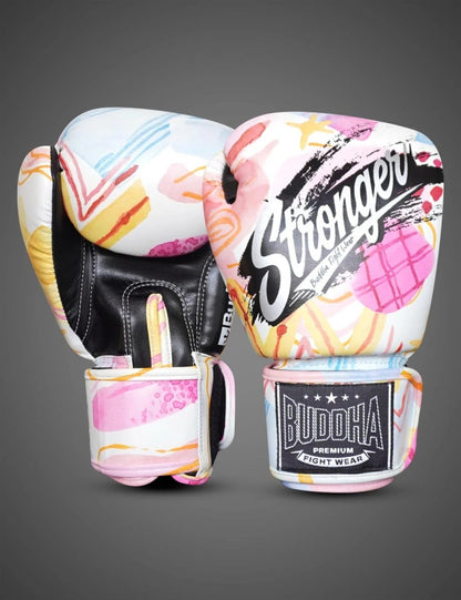Buddha Fight Wear Boxhandschuhe Stronger, rosa-multi