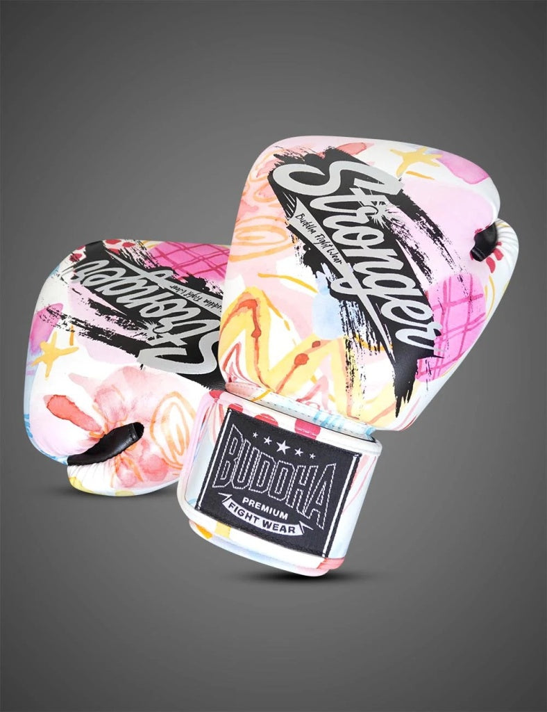 Buddha Fight Wear Boxhandschuhe Stronger, rosa-multi