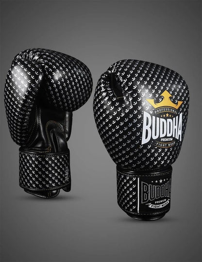 Buddha Fight Wear Boxhandschuhe Titanium, schwarz-schwarz
