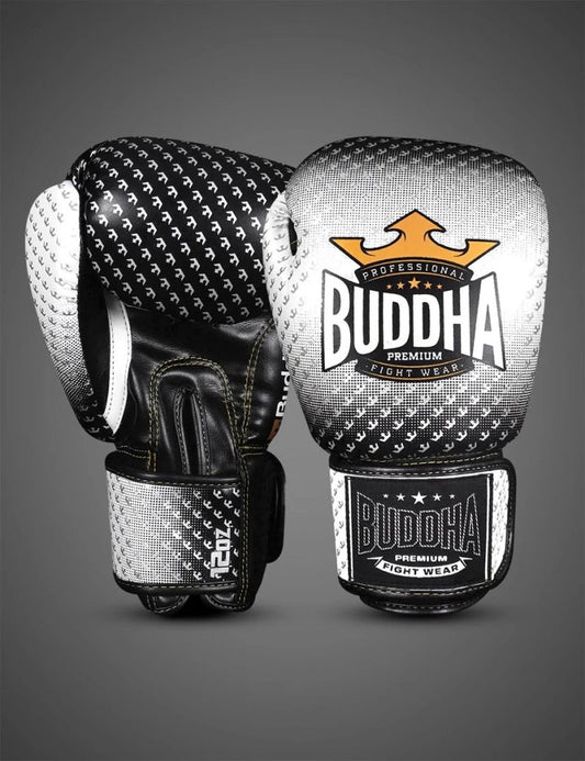 Buddha Fight Wear Boxhandschuhe Titanium, weiss