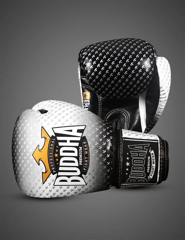 Buddha Fight Wear Boxhandschuhe Titanium, weiss
