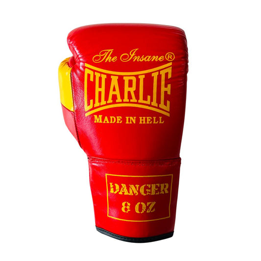 Charlie Boxing Boxhandschuhe Danger Laces, rot-gelb