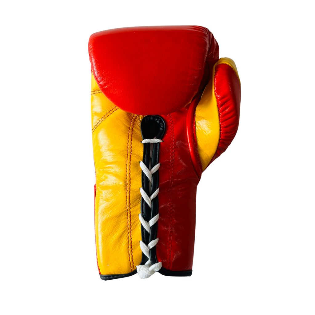 Charlie Boxing Boxhandschuhe Danger Laces, rot-gelb