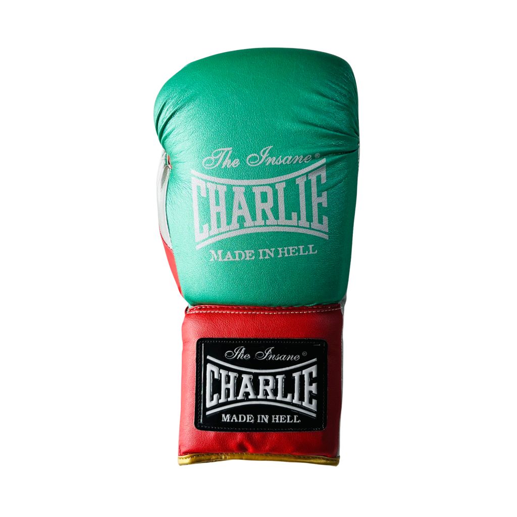 Charlie Boxing Boxhandschuhe New Mex Laces, gruen-rot