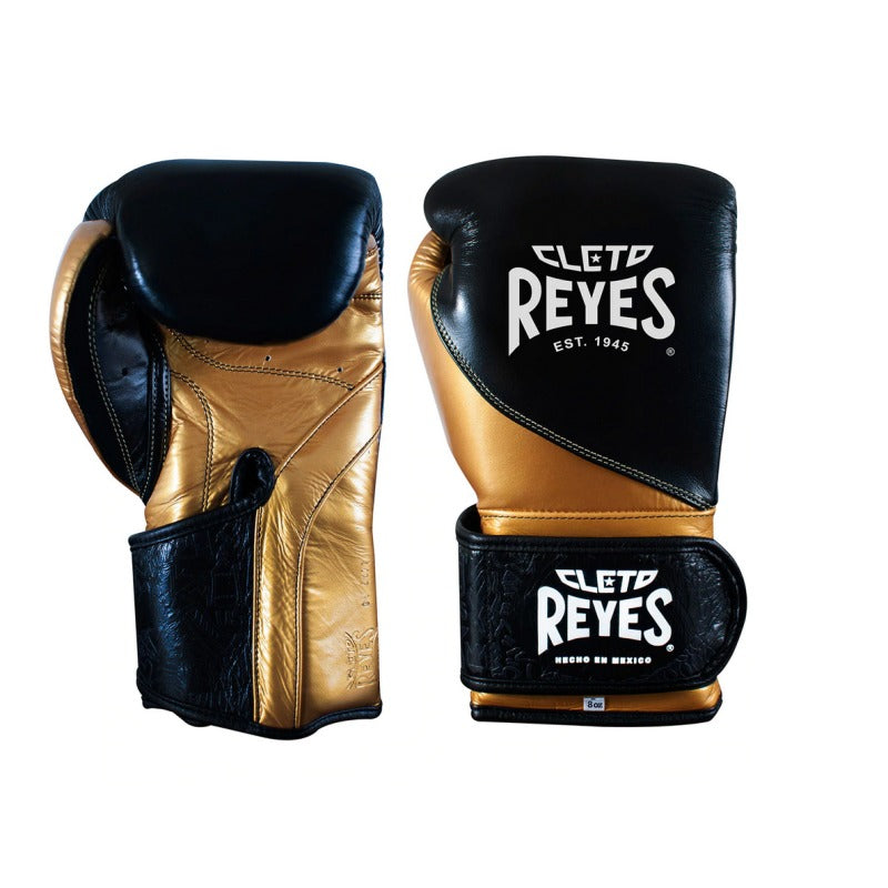 Cleto Reyes Boxhandschuhe High Precision, schwarz-golden