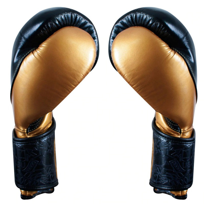 Cleto Reyes Boxhandschuhe High Precision, schwarz-golden