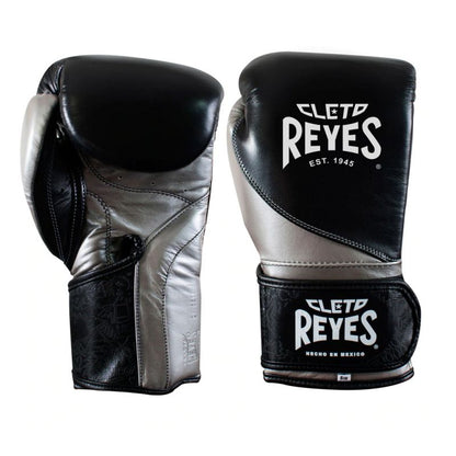 Cleto Reyes Boxhandschuhe High Precision, schwarz-silber