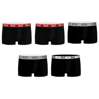 Everlast Herren Boxershorts 5er Pack, schwarz-mehrfarbig